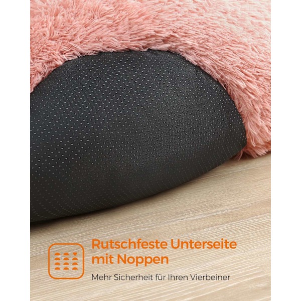 Rootz Plys Hundeseng - Dyreseng - Hyggelig pude - Blødt fyld - Letvægts - 60 cm x 20 cm - Pink