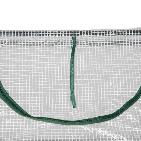 Rootz Drivhus - Folie Drivhus Med Vindue - PE Drivhus - Tomathus - Kold Ramme - Hvid - 120 x 60 x 60 cm