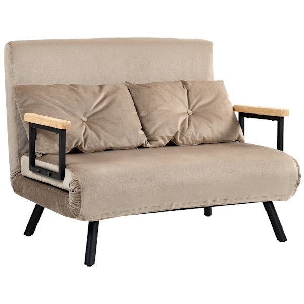 Rootz sovestol - gæsteseng - sovesofa - 5-niveau justerbart ryglæn - Robust stålramme - 102 cm x 73 cm x 81 cm