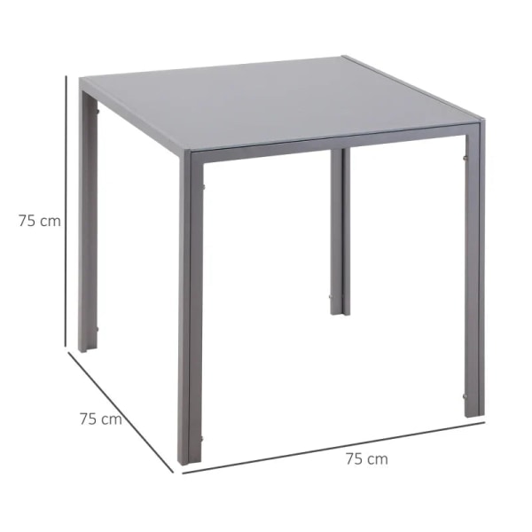 Rootz Spisebord - Køkkenbord - Glasbord - Firkantet bord - Glasp