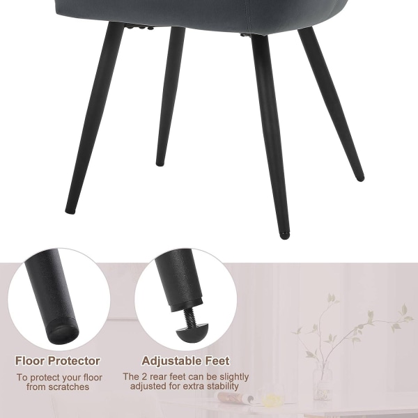 Rootz Velvet spisestuestol - Elegant stol - Stilfuld siddeplads