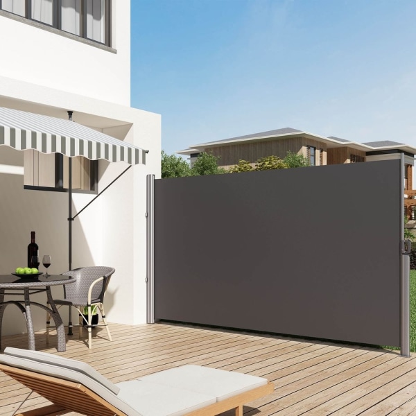 Rootz Sidefortelt - Altaner - Terrasser - Robust - Rustfast - Vandafvisende - Rivefast - Polyester - Vandtæt Pu - Beige - 180 x 350 cm