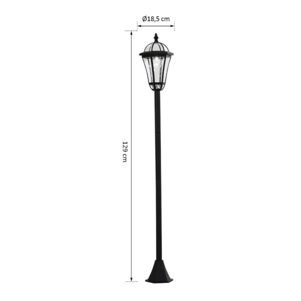 Rootz Havelanterner - Solenergi - Havelamper - Sæt med 2 - LED - 6-8 timer - Rustfrit stål - Sort
