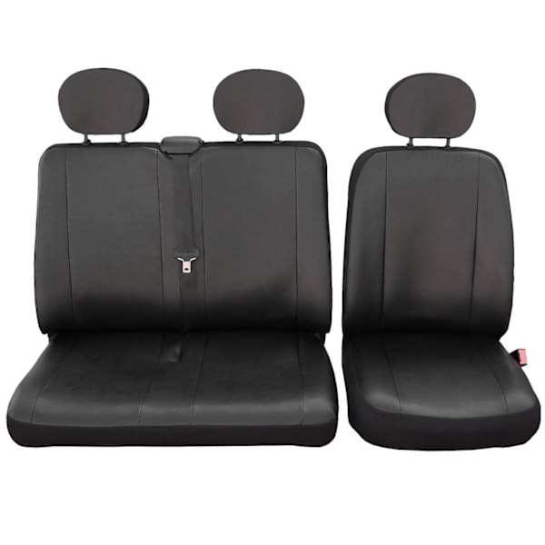 Rootz bilstolsöverdrag - Set med 1+2 - Konstläder - Lättskött - Universal Fit - Polyesterskum - 3-8 mm - Tvättbar - Installationstillbehör - 100 % pol