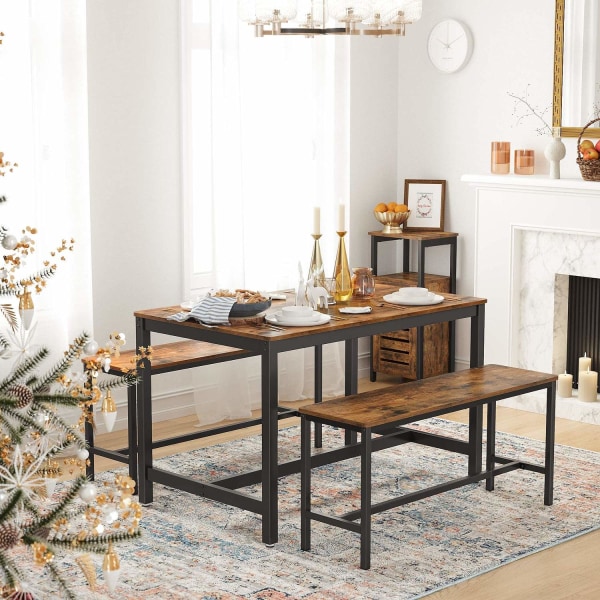 Rootz køkkenbord - Spisebord til 4 personer - Sofabord - Stålste