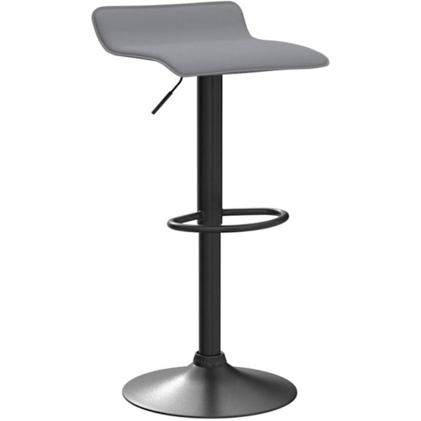 Rootz Barpall - Kökspall - Bänkpall - Ergonomisk sittplats - Stomme i konstläder/metall - Justerbar höjd - 38,5 cm x 39 cm