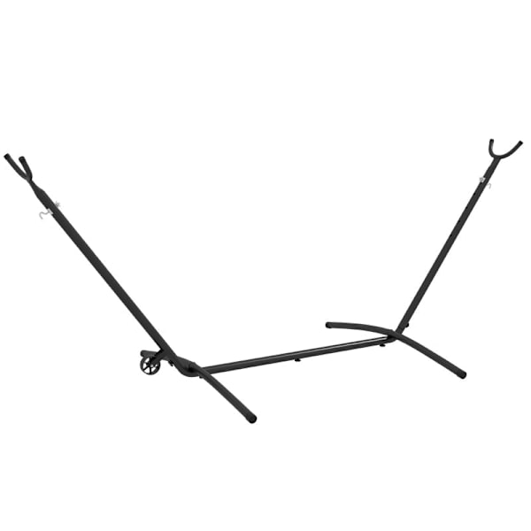 Rootz Hängmatta Stativ - Väderbeständig - Justerbar storlek - Bärväska - Hängstolar - Stål - Svart - 290cm X 120cm X 115cm