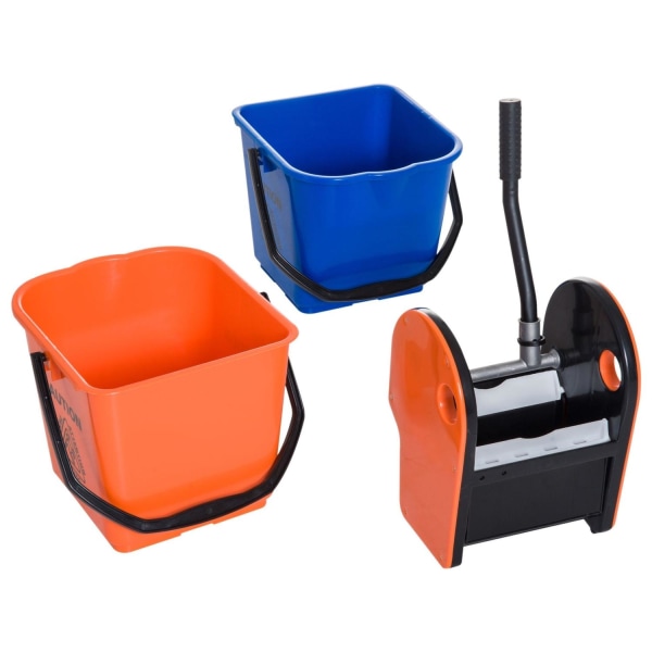Rootz rengøringsvogn - sort, blå, orange - metal, PP, stof - 43,