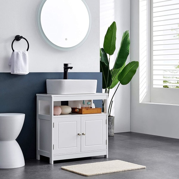 Rootz Tvättställsunderskåp - Badrumsskåp - Underskåp - Skandinavisk - Vit - MDF - 60 x 30 x 60 cm