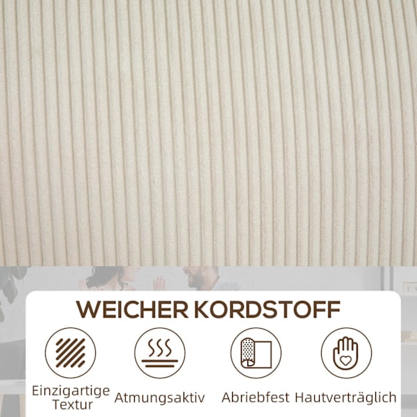 ROOTZ 3 -SEATER SOFA - Stue Couch - White Sofa - Optimal support - 227 x 84 x 87 cm