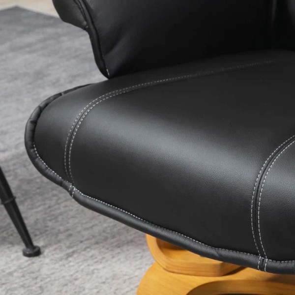 Rootz Relax-stol med fotpall - TV-stol - Liggstol - Justerbart r