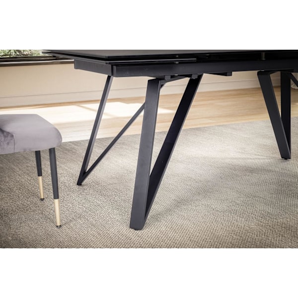 Rootz Moderne spisebord - Stort spisebord - Rektangulært spisebord - Sæder 12 - 180-260 cm x 95 cm x 76 cm