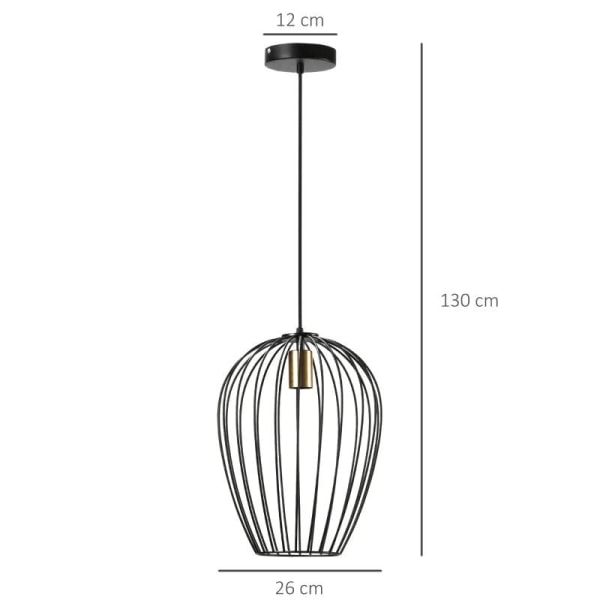 Rootz hængelampe - Lampeskærm - Industrielt design - Højdejuster