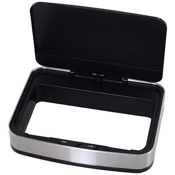 Nancy's Bozeman Prullenbak - Sensor Prullenbak - Afvalscheidingssysteem - 72 L - 3-Vaks - RVS - 42 x 30 x 81 cm - Zilver