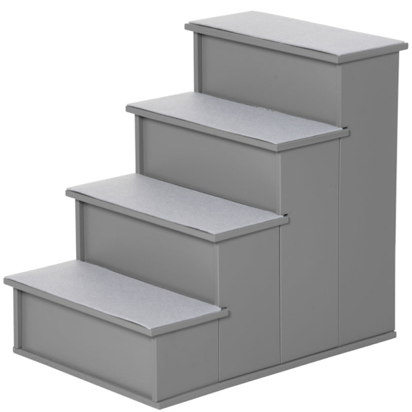 Rootz Pet Stairs - Hundtrappor - Kattstege - Förbättrar rörligheten - 40L x 59W x 54,2H cm