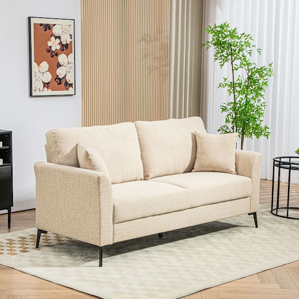 ROOTZ 2 -SEATER SOFA - Lille sofa - Mini Sofa - Ultimate Comfort - 179 x 80 x 89 cm - Brun