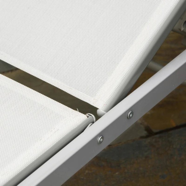 Rootz Garden Lounger - Have Sun Lounger - Sun Lounger - Sammenklappelig liggestol - Med pude - 5-trins ryglæn - Metal - Sort - 170 x 58 x 97 cm