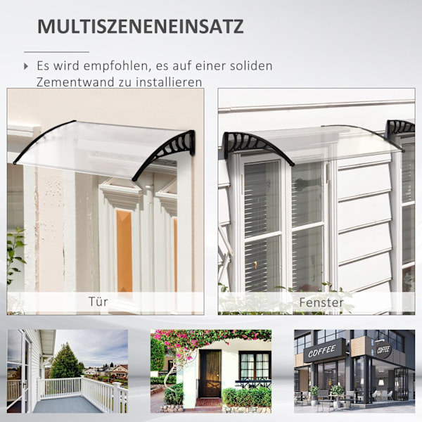 Rootz Canopy Protective Roof - UV -resistente - Vandbestandigt - Beskytter mod sol & vejr - 89x122x24cm hvid