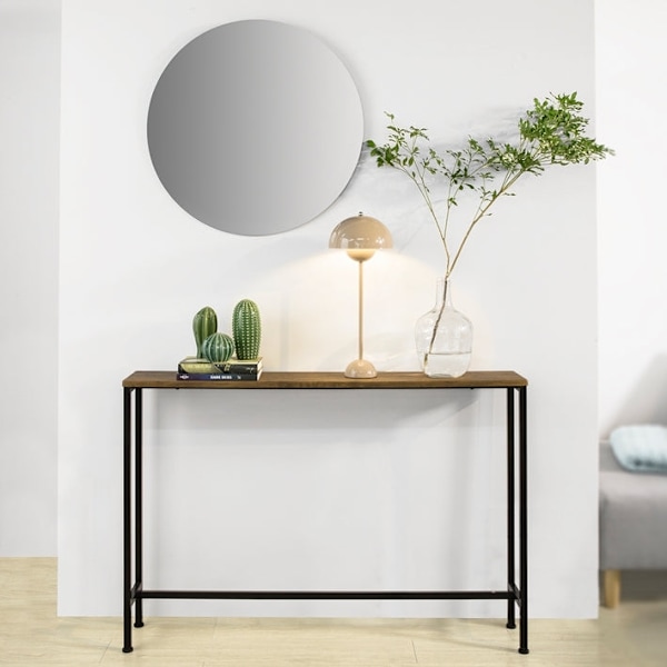Rootz Vintage Console Bord - Hallbord - Sideboard - MDF och metall - Robust, utrymmesbesparande, Non-Wobble Design - 120cm x 65cm x 20cm