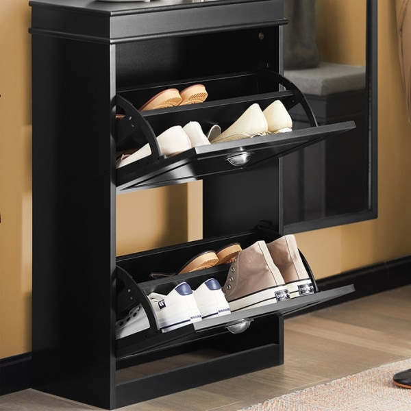Rootz Skoskåp med 2 flikar - Sko Tipper - Skoorganisator - Robust konstruktion - Väggfästbar - Utrymmesbesparande design - 53cm x 82cm x 24cm