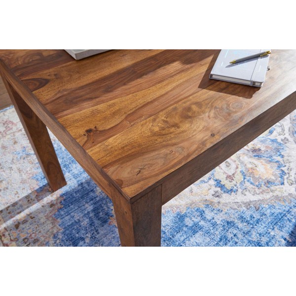 Rootz Sheesham massivt træ spisebord - køkkenbord - rektangulært spisebord - tidløst design, udtryksfuldt trækorn, sæder op til 8 - 160 cm x 80 cm x 7