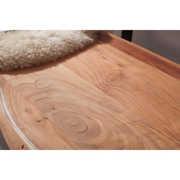 Rootz rum matsalsbänk 160x83,5x60 cm Acacia massivt trä bänk med