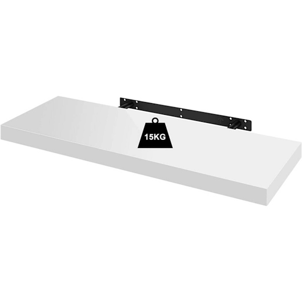 Rootz Set med 3 vägghyllor - Displayhyllor - Förvaringsställ - Slitstark MDF och PVC - Mångsidig och enkel installation - Modern design - 25 cm till 1