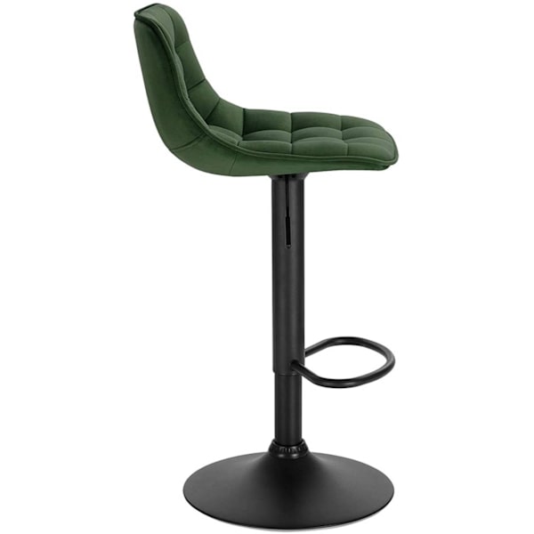 Rootz baarijakkara - Velvet-tasotuoli - Säädettävä baarituoli - Ergonominen muotoilu, kestävä rakenne, Säädettävä korkeus - 42,5 cm x 35 cm, Korkeus: