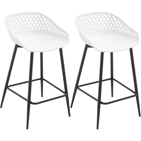 Rootz Hollow Back Barstol Set - Bänkstol - Hög pall - PP-material - Ergonomisk design - 47cm x 84cm x 48,5cm