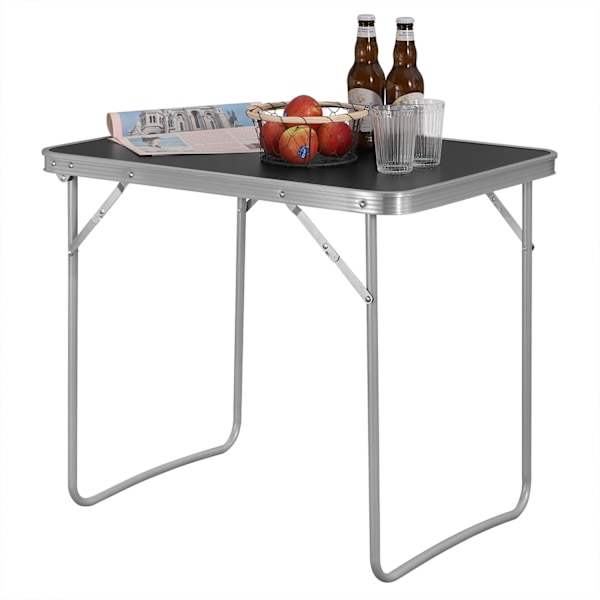 Rootz hopfällbart bord - Bärbart skrivbord - Kompakt stativ - Hopfällbar yta - Researbetsstation - Lättviktsbräda - Lättinstallerad skiva - Svart - 70