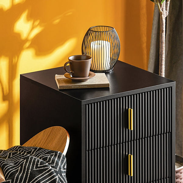Rootz Nattduksbord - Sängbord - Sidobord - Organisera saker - 40cm x 63cm x 40cm, PB(E1), MDF(E1), metall - Elegant modern design