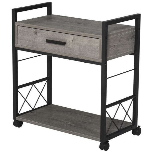 Rootz Sidebord - Sidevognsbord - Serveringsvogn - Køkkenvogn - Køkkenvognsbord - Sofabord - 60 x 30 x 65 cm