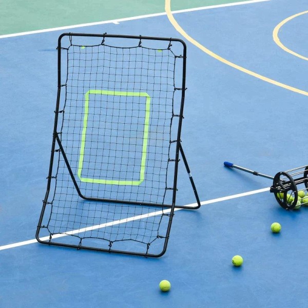 Rootz Rebounder Net - Rebounder - Rebound Wall Net - Kickback Net - Sort - 75x126cm