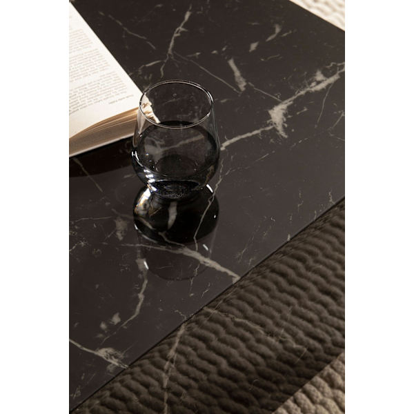 Rootz Elegant Soffbord - Kubbord - Marmorlook - Förvaringsyta - Mångsidig användning - 60cm x 60cm x 35cm