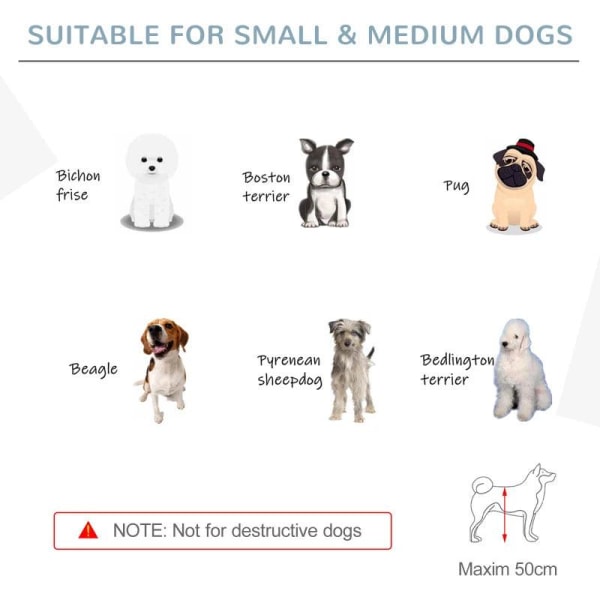 Rootz Pet Guard Door - Wit - Dennenhout - 84,64 cm x 14,96 cm x 29,52 cm