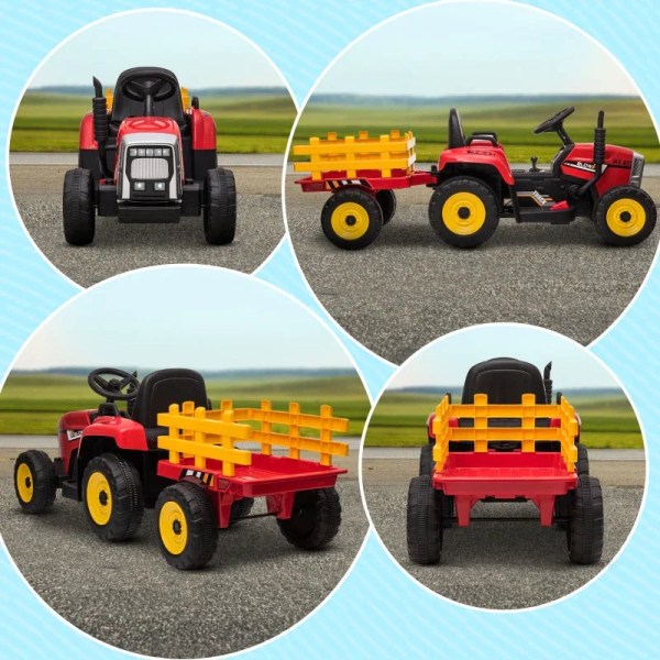 Rootz Elektrisk barnbil - Barntraktor - Inklusive förälder - Fjä