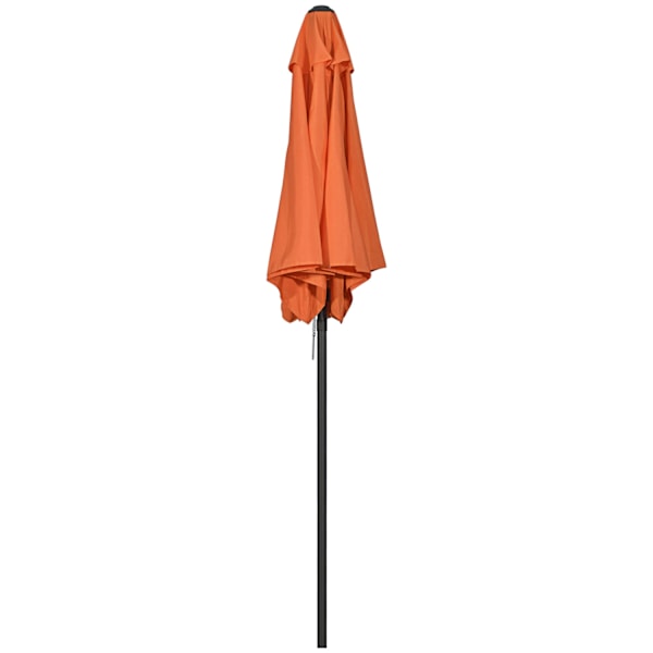 Rootz Parasol ø196 cm - kuusikulmainen parveke -näyttö - auringonpohja - alumiinirunko - helppo avoin - täydellinen puutarha- ja rantakäyttöön - orans