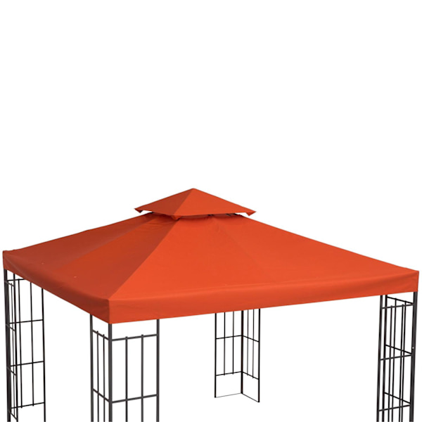 Rootz Ersättningstak för trädgårdspaviljong i metall - Terra - Polyester - 118,11 cm x 118,11 cm x cm
