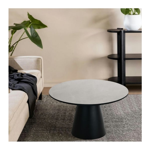 Rootz Soffbord - Runt bord - Modernt mittbord - Slitstark MDF - Modern Estetisk - Enkelt underhåll - 80cm x 80cm x 45cm