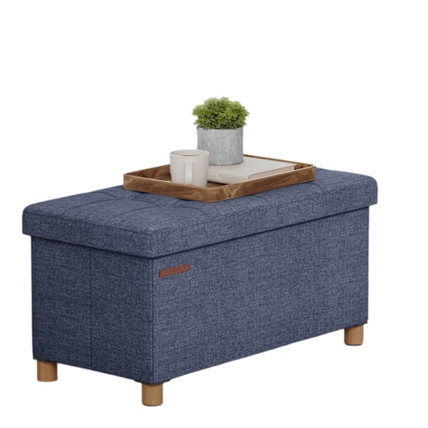 Rootz sæde afføring med opbevaringsplads - sammenfoldelig bænk - opbevaringsboks - max. Statisk støtte 300 kg - 38,1 cm x 76,1 cm x 40,1 cm
