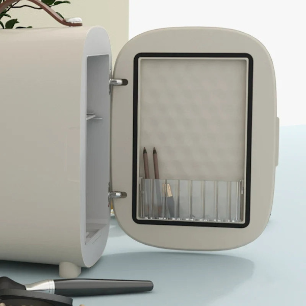 Rootz köksmaskiner - Bärbar adapter - Skönhetskyl - 4 L Kapacitet - Bricka - Gräddvit - 20,3 X 26,3 X 28 Cm