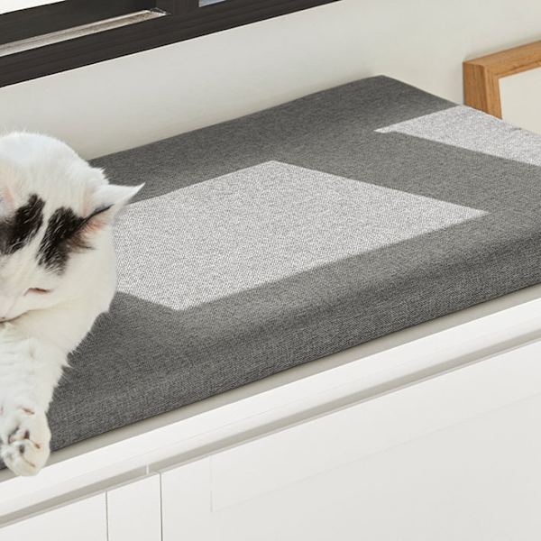 Rootz multifunktionell skobänk med katthus - Husdjurshem - Förvaringsorganisator - Bekväma sittplatser - Rörlig med hjul - Slitstark MDF och metall -