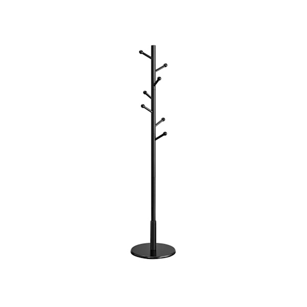 Rootz knagerække - Hattestativ - Gummitræ - MDF - Fritstående - 38 cm x 175 cm - 12,5 cm Kroglængde - 3,3 kg - 5 kg Maks. belastningskapacitet - 20 kg