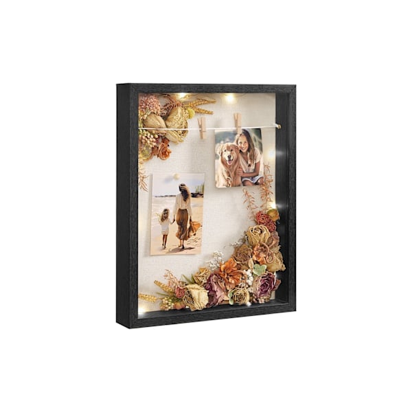 Rootz fotoramset - Tavelram - Väggdekor - MDF/glas - 30,4 cm x 5,5 cm x 38 cm - Perfekt för minnen