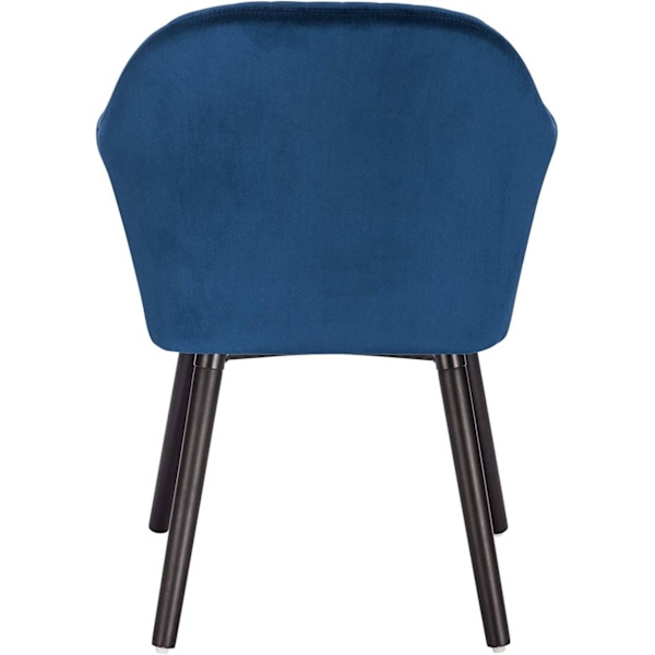 Rootz Set med 6 matstolar - Sammetsklädd - Köksstolar - Ergonomiskt stöd - Enkel montering - Hållbar konstruktion - 81cm x 40cm x 40cm