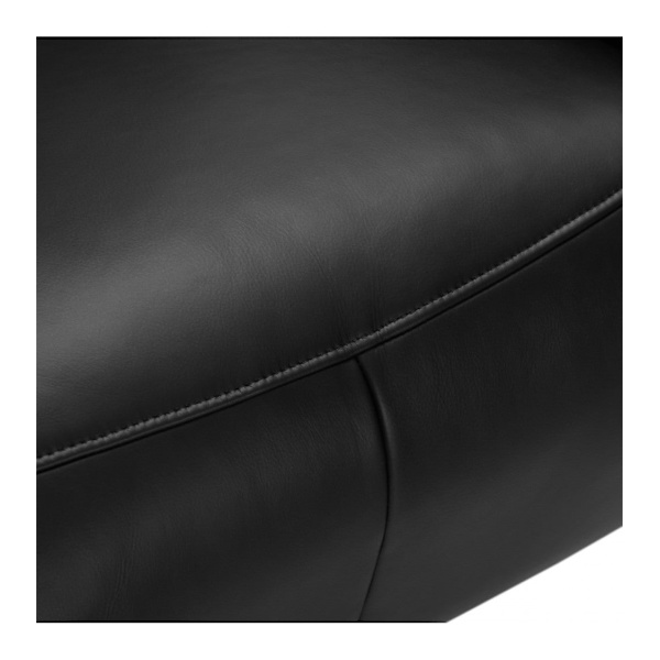 Rootz Fåtölj - Läderfåtölj - Vridstol - Justerbar komfort - Ergonomiskt stöd - Hållbar design - 79cm x 90cm x 114cm
