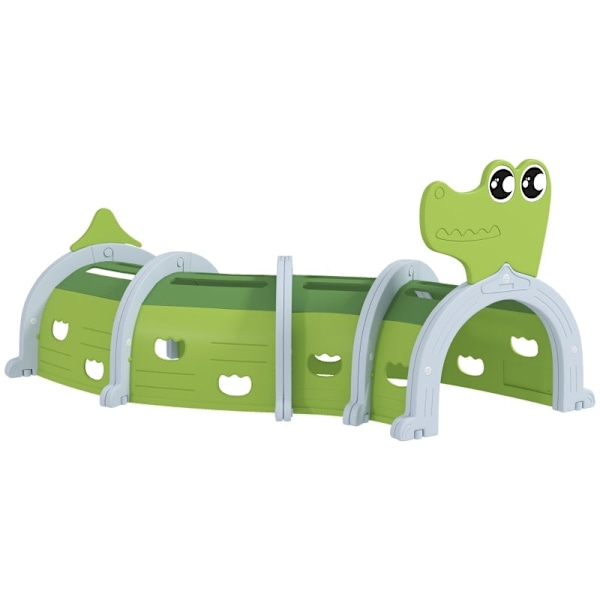 Rootz Crocodile Play Tunnel - Crawl Tube - Kids Hideout - Ökar kreativiteten - 194cm x 88cm x 92cm