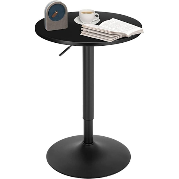 Rootz Justerbart Højde Barbord - Pub-bord - Bordbord - Ridsefast & Vandtæt - Stabilt og sikkert - Stilfuldt & Alsidigt - Højde: 69,5-91,5 cm, Top: Ø52