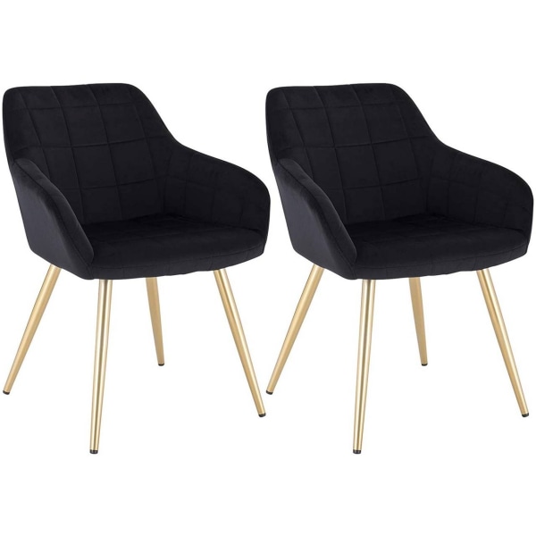Rootz Velvet spisestuestole - Golden Leg Chairs - Polstrede stol
