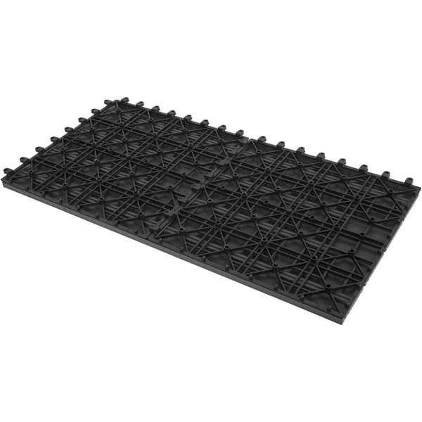 Rootz WPC -terassilaatat - Wood Look Click -laatat - Ulkolattia - Kestävä, säänkestävä, helppo asentaa - 30x60 cm jokainen laatta